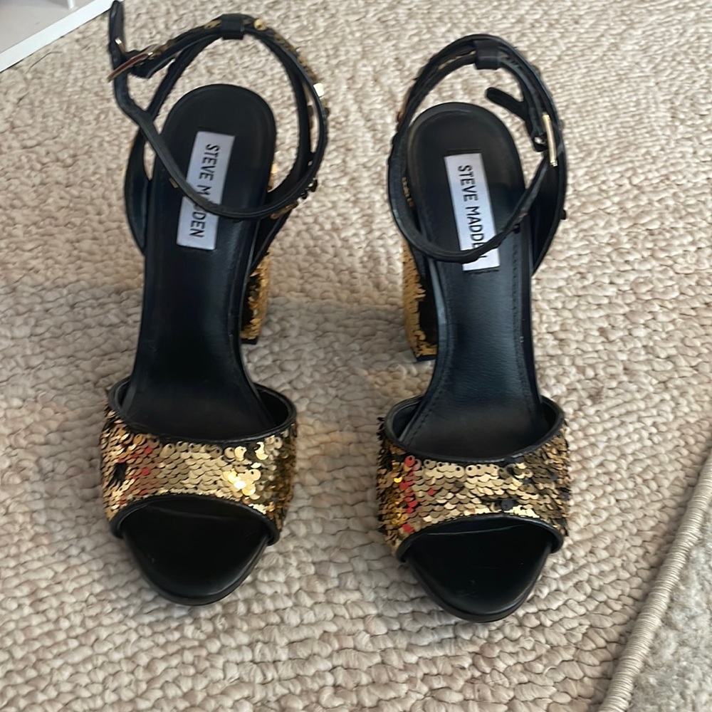 Steve Madden sequin heels